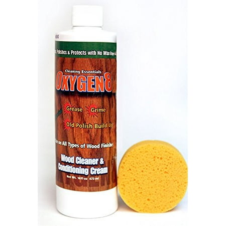 Oxygen8 Wood Cleaner & Conditioning Cream - 16 fl. (Best Way To Clean Grime Off Wood Cabinets)