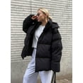 thumbnail image 5 of New street style hooded winter jacket (S, WineRed), 5 of 7