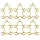 thumbnail image 1 of 10 Uds. De colgantes de marco de aleación con bisel trasero abierto, marco colgante de joyería (dorado, estilo pan de jengibre), 1 of 5