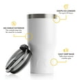 thumbnail image 3 of RTIC 20 oz Stainless Steel Insulated Tumbler, Splash-Proof Lid, Salmon, 3 of 6