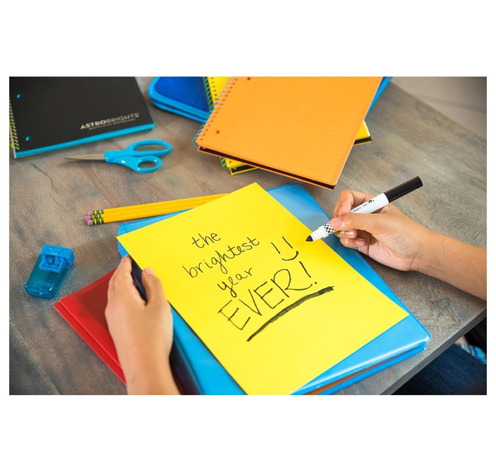 Astrobrights Color Paper, 8.5 x 14, Solar Yellow, 24lb, 500 Sheets - Vibrant Copy Paper for Projects