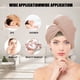 thumbnail image 5 of Toalla de microfibra superabsorbente para el cabello | Turbante de secado rápido para mujeres con cabello largo, rizado y grueso | Toalla suave para niños y adultos | Rosa, gris, blanco y café, 5 of 9