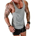 thumbnail image 3 of Stringer Muscle Bodybuilding Chemise Débardeur Noir XL Hommes, 3 of 6