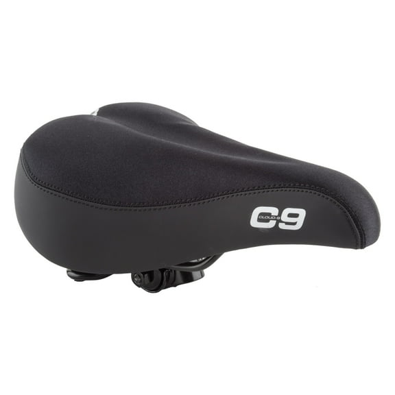 Cloud-9 Unisex Bicycle Comfort Seat Spring Comfort Multi-Stage Foam Black Lycra