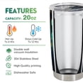 thumbnail image 4 of Vaso de viaje Oasisdream Oasisdream 600 ml de acero inoxidable, 4 of 6