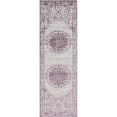 thumbnail image 1 of Unique Loom Tapis de Course Ton sur Ton Aberdeen 2' 7 x 8' 2 Violet/ivoire, 1 of 1