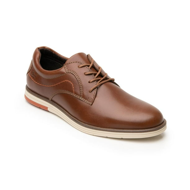 Zapato Derby Flexi Para Hombre Estilo 406701 Tan Casual cafe 26 Flexi 406701