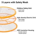 thumbnail image 5 of DESIGNICE 2 PC Electric Fly Swatter Bug Zapper Racket - 3000V Mosquito Killer with LED Light,Safety Mesh - Indoor/Outdoor,Battery Operated & Child-Safe,Size-S, 5 of 7