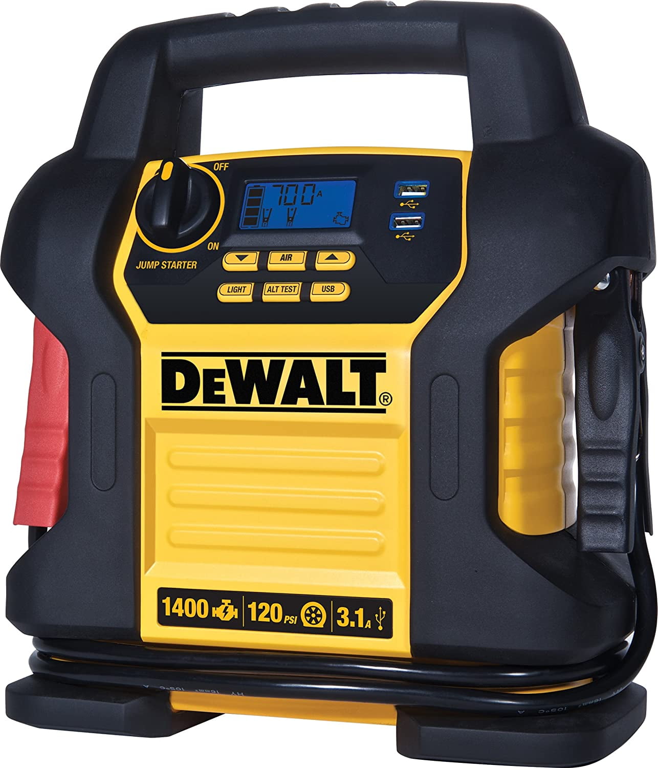 DEWALT DXAEJ14 Digital Portable Power Station Jump Starter, 1400 Peak