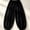 Black, variant on Womens Summer Baggy High Waisted Wide Leg Balloon Harem Pants with Pockets (Black XXL)