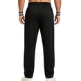 thumbnail image 6 of GrmtClth Pants for Men Drawstring Wide Leg Baggy Sweatpants Hiking Mens Lounge Pants with Pockets Lightweight Breathable Black XL, 6 of 9