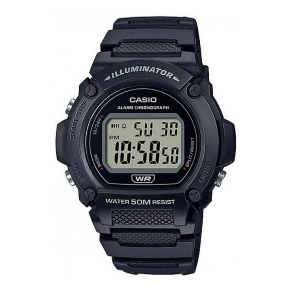 Reloj Casio Digital Black W-219H-1AV Casio Casio W-219H-1AV