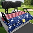 thumbnail image 4 of chaqlin Club Car Seat Cushion Covers Breathable, Compatible with Golf Cart Sports, Golf Cart Seat Covers Fit for Yamaha EZGO, Blue Star, 4 of 8