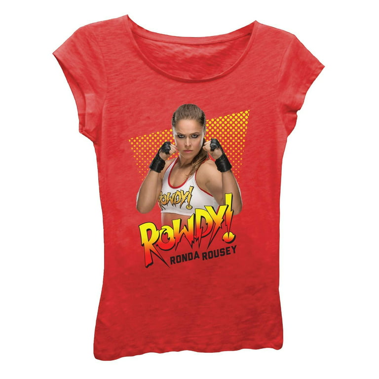 WWE Girls' Big Ronda Rousey Rowdy Short T-Shirt, M-8/10 - Walmart.com