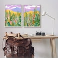 thumbnail image 2 of Stupell Industries Contemporary Cactus Desert Sky Painting Gray Framed Art Print Wall Art, Set of 2, Design by Laura Marr, 2 of 7