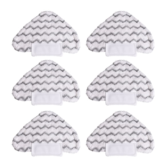 Mistaha 6 Tampons de Vadrouille en Microfibre Triangulaires de Remplacement pour Shark Lift-Away Pro & Genius Vadrouille à Vapeur S3973 Accessoires de Vadrouille Lavables