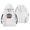 1 White, variant on Gyujnb Football Print Hooded Pullover with Sleeve Graphic, Casual Layering Top (Toddler to Big Girls),18-24 Months