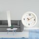 thumbnail image 2 of Pantalla de lámpara de pie para sala de estar y reloj de pared moderno con números , cubierta decorativa silenciosa para decoración del hogar,, 2 of 8