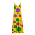 thumbnail image 4 of Pisexur Robe Sans Manches à Col en V pour Femme, Robe d'Été Décontractée Imprimée Sans Manches, Robe Longue à Bretelles à Col en V, Robe pour Femmes, 4 of 5