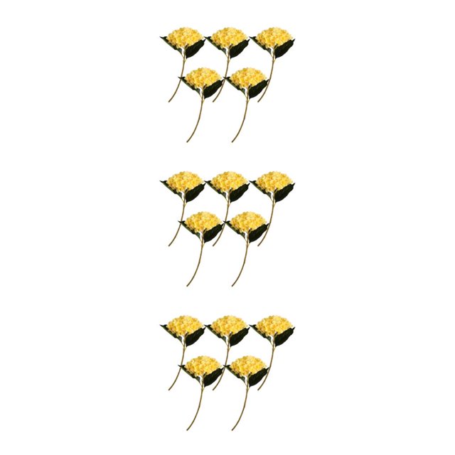 Ramo artificial Inteprter 5 piezas decoración del hogar aspecto realista Amarillo