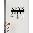thumbnail image 5 of 1Pc Metal Wall Mounted Key Holder Black Decorative Hook Suitable For Hanging Keys Towels Clothes Organizer For Entryway Kitchen Office Durable Metal Hook Suitable For Daily Use Key Rack, 5 of 5