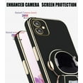 thumbnail image 4 of Compatible with Samsung Galaxy A05 Case with Plating Creative Astronaut Cartoon Holder Pink, Phone Samsung A05 Case Silicone Shockproof Stand Soft TPU Protective Slim Cover (Black), 4 of 6