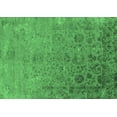 thumbnail image 1 of Ahgly Company Indoor Rectangle Oriental Emerald Green Industrial Area Rugs, 7' x 10', 1 of 4