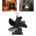 thumbnail image 4 of Wood Stove Fan, Low Noise 5 Blade Fireplace Fan Aluminum Alloy No Discoloration Automatic Start For Party ANGGREK Otros, 4 of 8
