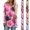 Deep Red, variant on Colorful Valentine's Day Heart Print V-Neck Caregiver Top - Women's Short Sleeve Uniform with Pocket, Festive Fashion Top for Work & Celebrations