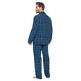 thumbnail image 4 of Ashford & Brooks Mens Woven Pajamas Long Pj Set, Black/Blue/Plaid, S, 4 of 5