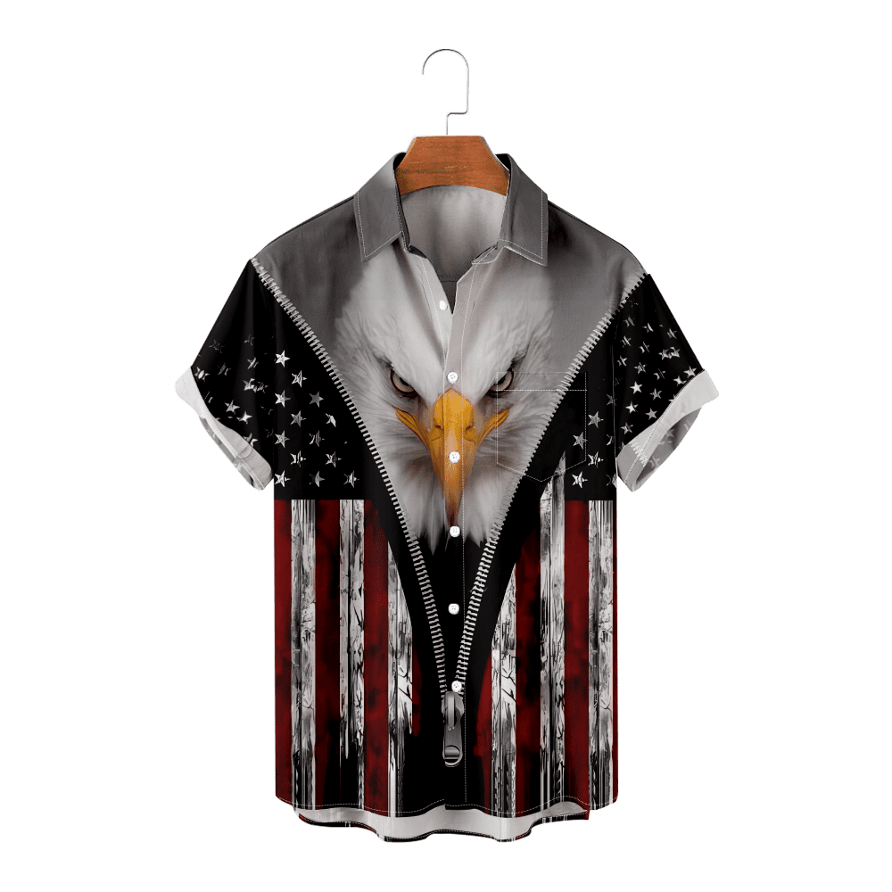 Short Sleeve Shirt Hawaiian Style Fantastic Art Painted Art Aloha Shirt for Adult for Party