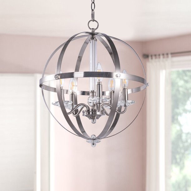 Kitchen Pendant Lights Farmhouse Pendant Lights Capable Of Hanging On Slanted Ceilings Industrial Metal Globe Pendant Light 5 Lights Fixture For Kitchen Island Dining Room Walmart Com Walmart Com