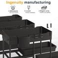 thumbnail image 4 of Tmtamye Under Sink Organizer, 2-Tier Adjustable Pull-Out Drawer Storage Rack, 3-Pack, Black, 4 of 9