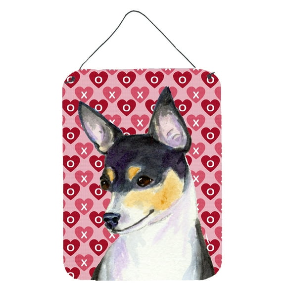 Carolines Treasures SS4518DS1216 Chihuahua Hearts Love and Valentines Day Portrait Wall or Door Hanging Prints 12WX16H