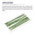 thumbnail image 3 of Uxcell 5 Yards Sequins Beaded Lace Trim 0.4 inch Braid Trim Strip for Crafts, Embellishments, Costume, Gold Green, 3 of 6