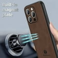 thumbnail image 5 of Decase for iPhone 16 Pro 6.3 inch 2024 TPU+Suede PU Leather Case, Anti-Vibration Anti-Slip Anti-Scratch,Compatible with Car Mount,Ultralight Luxury Case for iPhone 16 Pro, for Men Women,Gray, 5 of 9