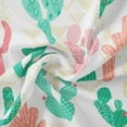 thumbnail image 5 of Mainstays 58" x 1.5 yard Lux Anti-pill Fleece Southwest Cactus Fabric Precut, Cream, 5 of 6