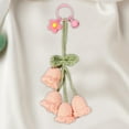 thumbnail image 2 of Llavero de flor Salvador colgante de orquídea tejido regalo ideal, 2 of 9