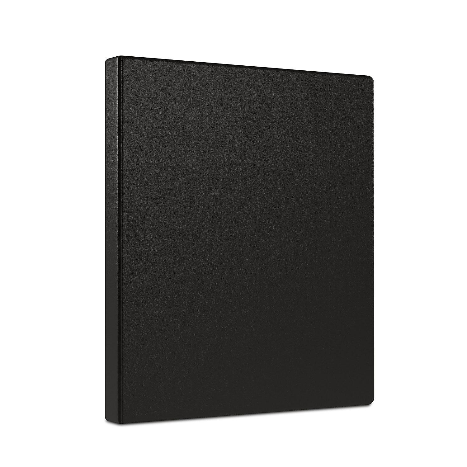 Staples Simply 0.5-Inch Round 3-Ring Binder, Black photo 1