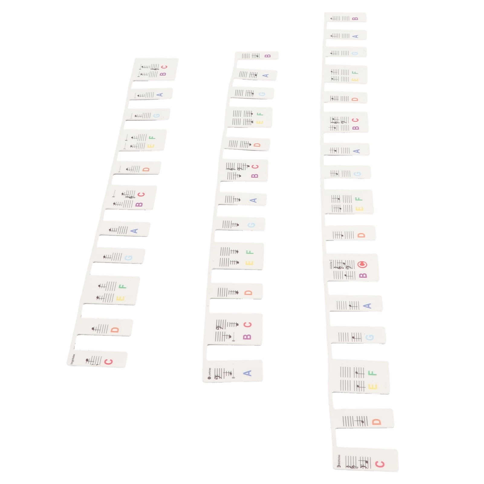 Piano Keyboard Stickers, Large Letters 88 Keys Piano Notes Guide Labels