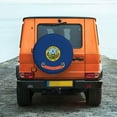 thumbnail image 7 of DouZhe Waterproof Spare Tire Cover, Idaho State Seal Flag Prints Adjustable Wheel Covers Fit for Jeep Trailer RV SUV Car, 16 inch, 7 of 7
