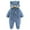 Blue, variant on Verugu Cute Baby Boys Girls Snowsuit Jackets Winter Ears Hooded Footie Cotton Romper Jumpsuits New Born Baby Infant Winter Warm Thicken Coat Snow Outwear Jumpsuits Blue, 6-9 Months