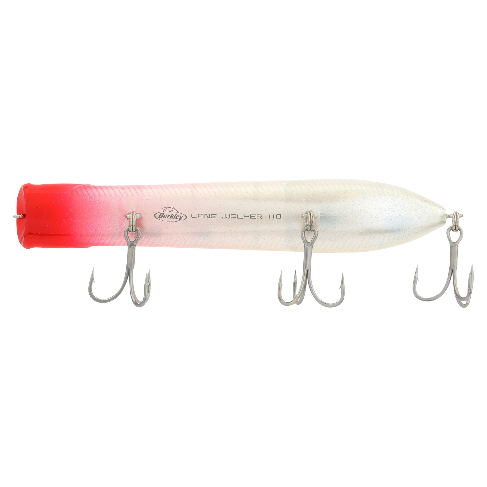 Berkley Cane Walker Saltwater, 4.3 in, Topwater Baits, Red Head (1 Count)