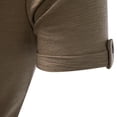thumbnail image 7 of Grandad Collar Henley T Shirt for Men , Men's Smart Half Buttons Tee Slim Fit Collarless Polos T-Shirts Summer Regular Fit Casual Tops Button Up V Neck Pullover Plain Basic Tees Shirt, 7 of 7