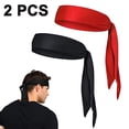 thumbnail image 1 of Hukapapa Corbata para la cabeza que absorbe el sudor, diadema con lazo, banda para el pelo para hombres, mujeres, niños, niñas, niños, banda para el sudor atlética Ninja, bandana de piratas para, 1 of 8
