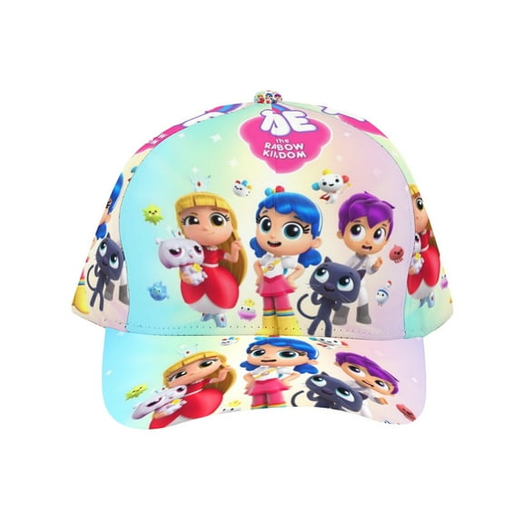 True and the Rainbow Kingdom-theme Baseball Cap For Men, Women & Kids, Classic Flat Brim Hat Hip Hop Trucker Hat Adjustable Snapback Hat