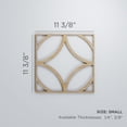 thumbnail image 2 of Ekena Millwork 11 3/8"W x 11 3/8"H x 3/8"T Small Crosby Decorative Fretwork Wood Wall Panels, Red Oak, 2 of 7