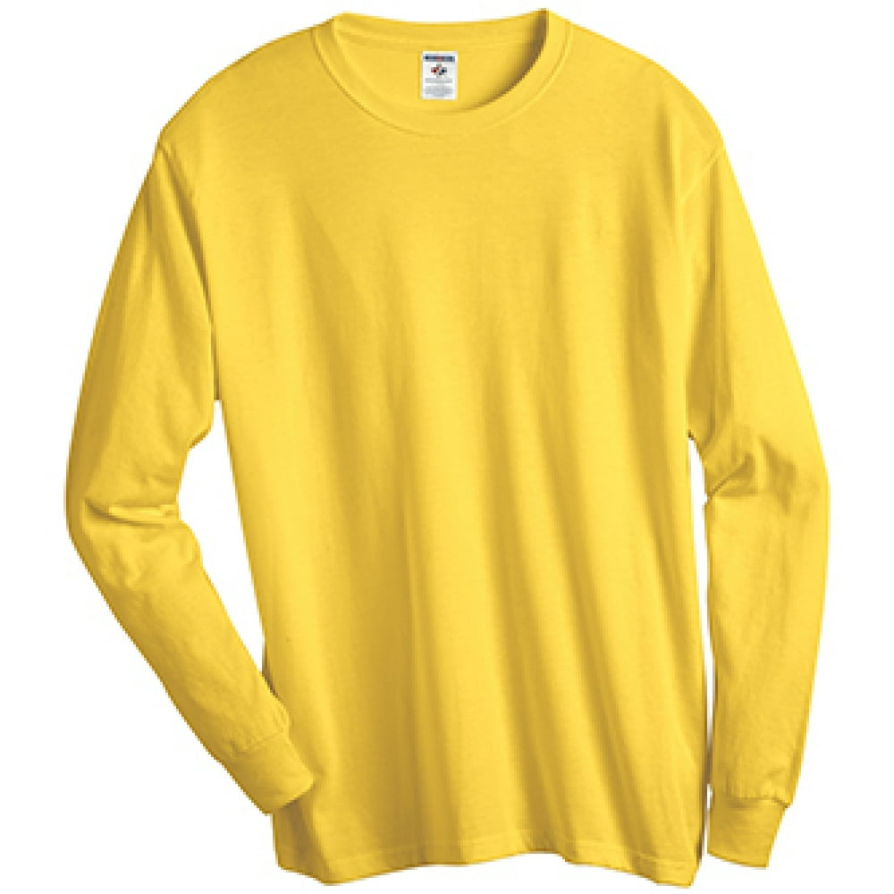 JERZEES Adult DRIPOWER® ACTIVE LongSleeve TShirt ISLAND YELLOW