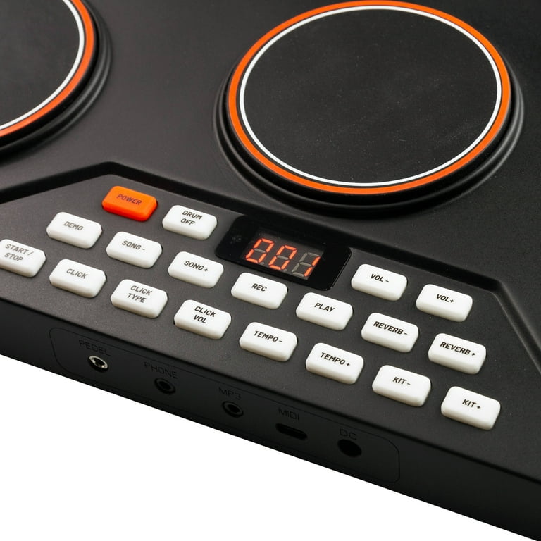 RockJam Tabletop 5 Pad Electronic MIDI Bluetooth Drum Kit