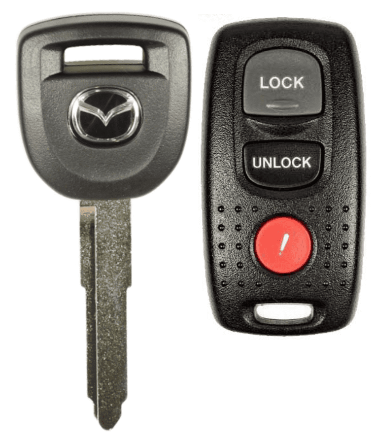 New Chipped Key + Remote Fob For Mazda 3 2004 2009 KPU41846 MZ24 / MZ34 VLS